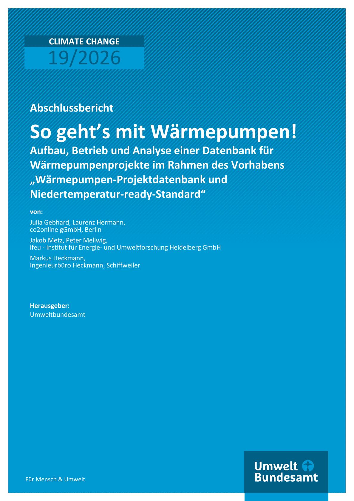 Cover So geht’s mit Wärmepumpen!