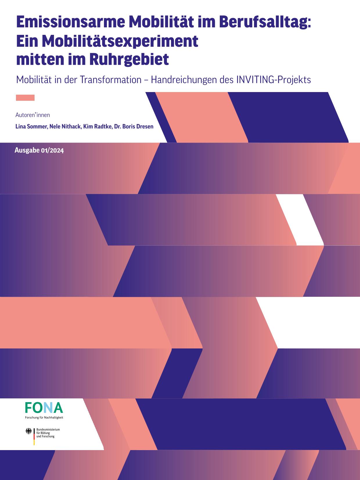 Cover "Emissionsarme Mobilität im Berufsalltag. Ein Mobilitätsexperiment mitten im Ruhrgebiet" Cover "Emissionsarme Mobilität im Berufsalltag. Ein Mobilitätsexperiment mitten im Ruhrgebiet"