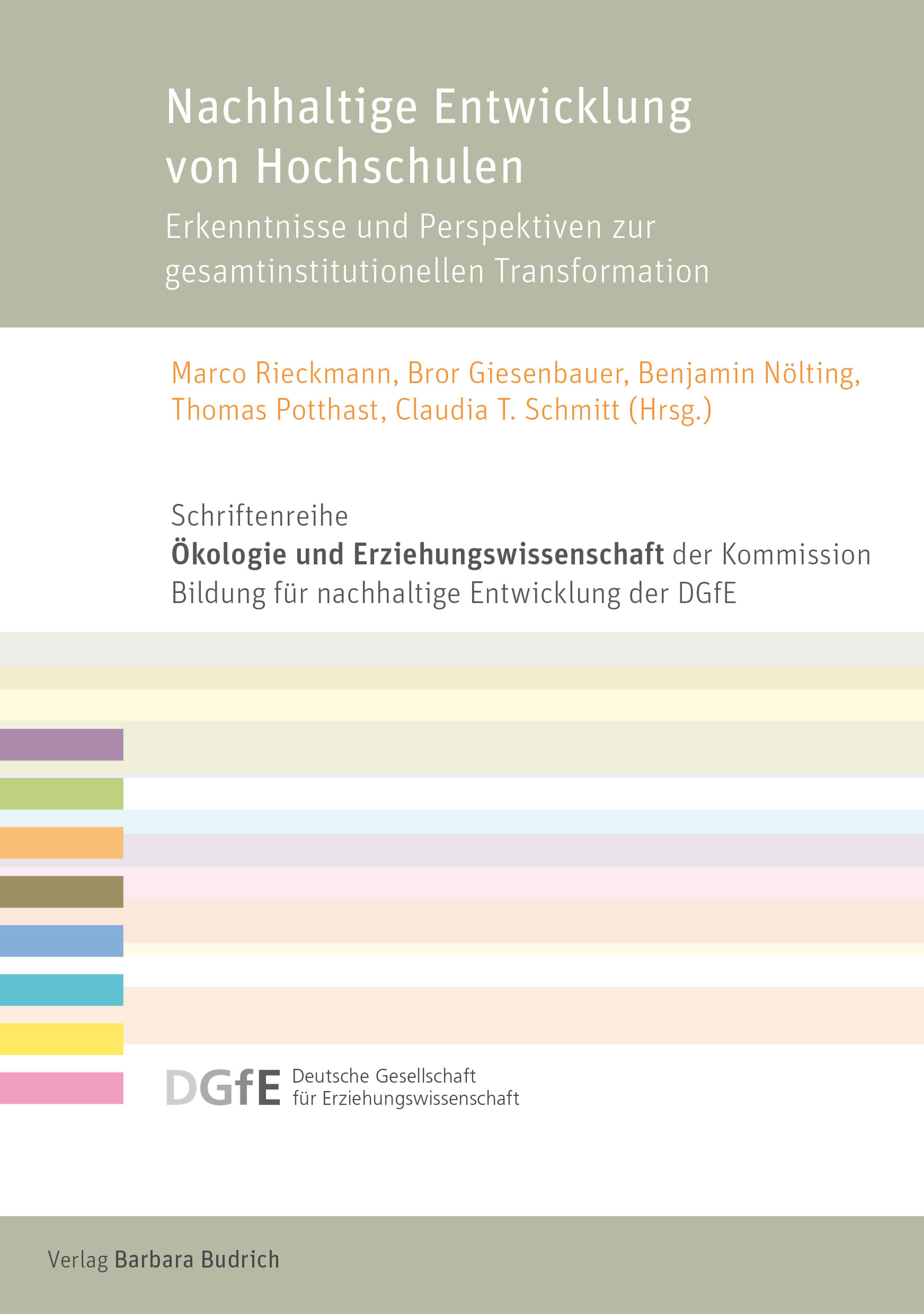 Cover Nachhaltige Entwicklung von Hochschulen Cover Nachhaltige Entwicklung von Hochschulen