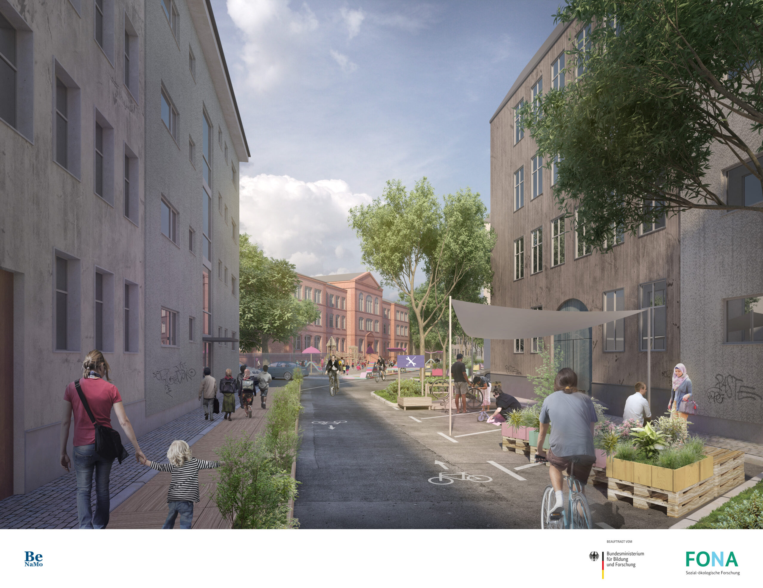 Zukunftsbild "Aktive Mobilität im städtischen Raum", Begleitforschung Nachhaltige Mobilität Zukunftsbild "Aktive Mobilität im städtischen Raum"