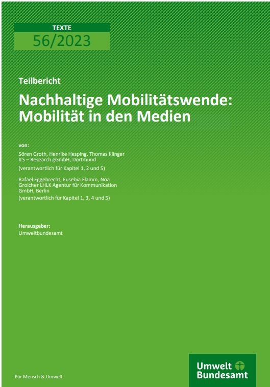 UBA - Nachhaltige Mobilitätswende Mobilität in den Medien