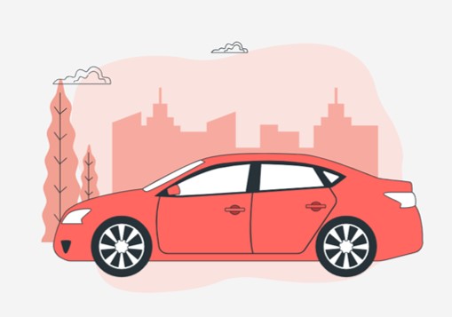 Rotes Auto