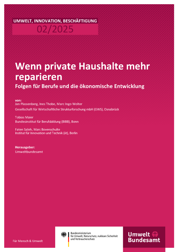 Cover Wenn private Haushalte mehr reparieren