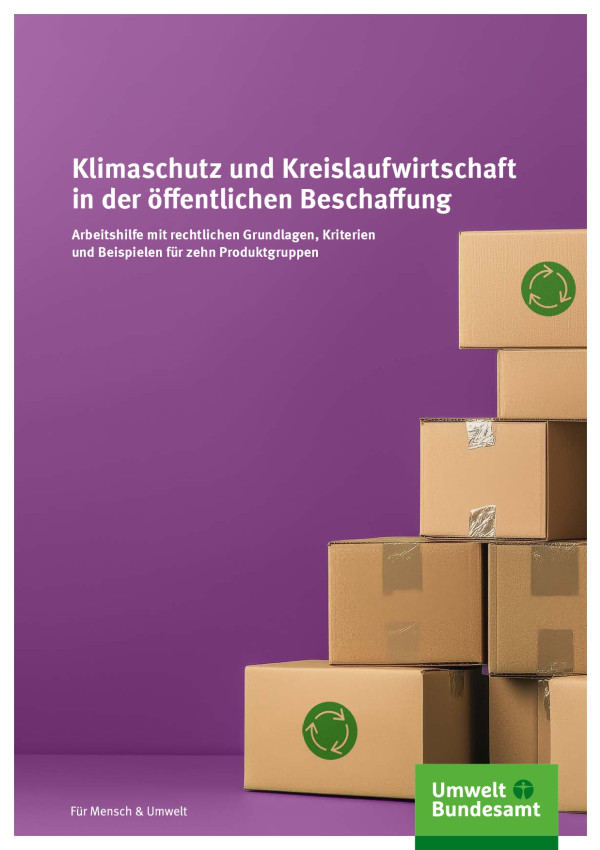Cover Klimaschutz und Kreislaufwirtschaft in der öffentlichen Beschaffung