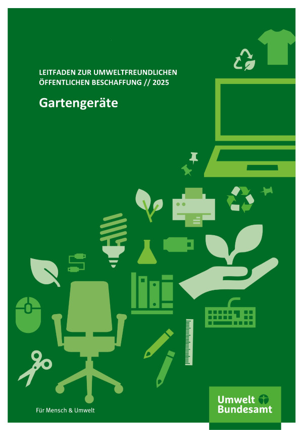Cover Leitfaden zur umweltfreundlichen öffentlichen Beschaffung: Gartengeräte