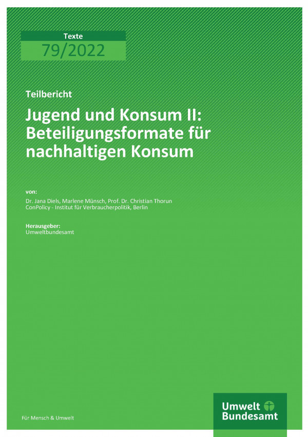 Cover "Jugend und Konsum II" Cover "Jugend und Konsum II"
