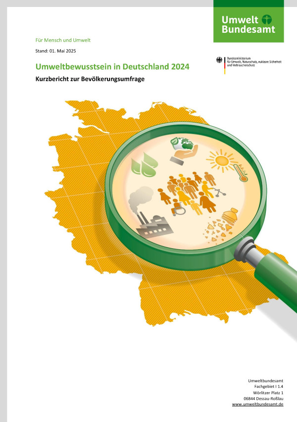 Cover Umweltbewusstsein in Deutschland 2024