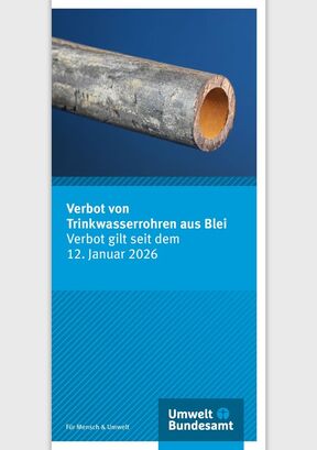 Cover Verbot von Trinkwasserrohren aus Blei