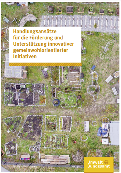 Bild: Handlungsansätze für die Förderung und Unterstützung innovativer gemeinwohlorientierter Initiativen