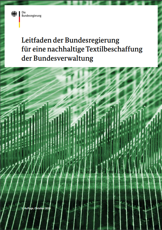 Cover des Leitfaden für eine nachhaltige Textilbeschaffung