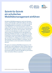Cover Klima-Maßnahmen-Box: Schulisches Mobilitätsmanagement