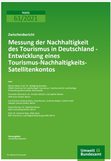 Messung der Nachhaltigkeit des Tourismus in Deutschland - Entwicklung eines Tourismus-NachhaltigkeitsSatellitenkontos Bild: Messung der Nachhaltigkeit des Tourismus in Deutschland - Entwicklung eines Tourismus-NachhaltigkeitsSatellitenkontos