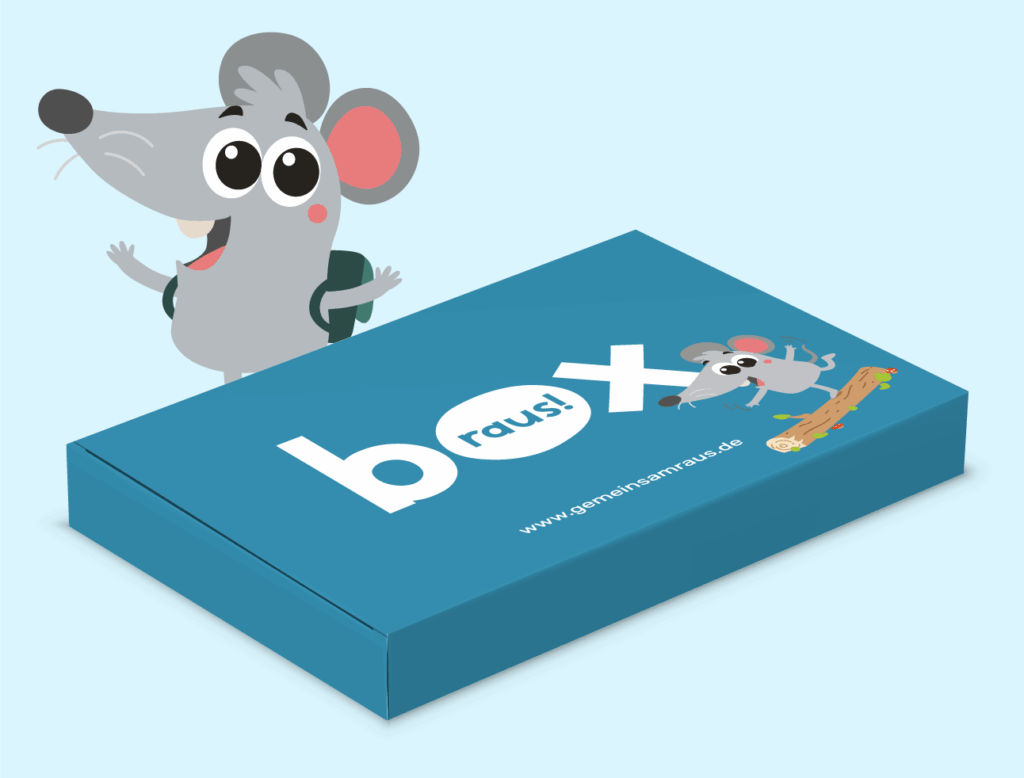 rauszeit!-Box mit Maus