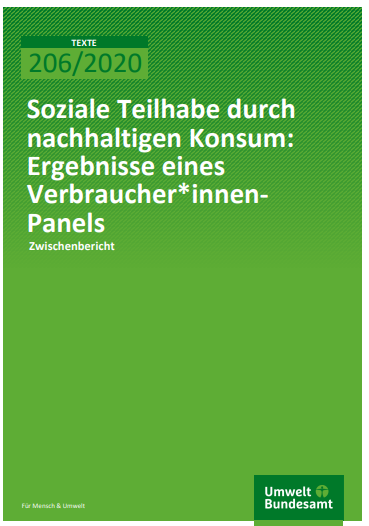 Zwischenbericht: Soziale Teilhabe durch nachhaltigen Konsum Zwischenbericht nachhaltiger Konsum