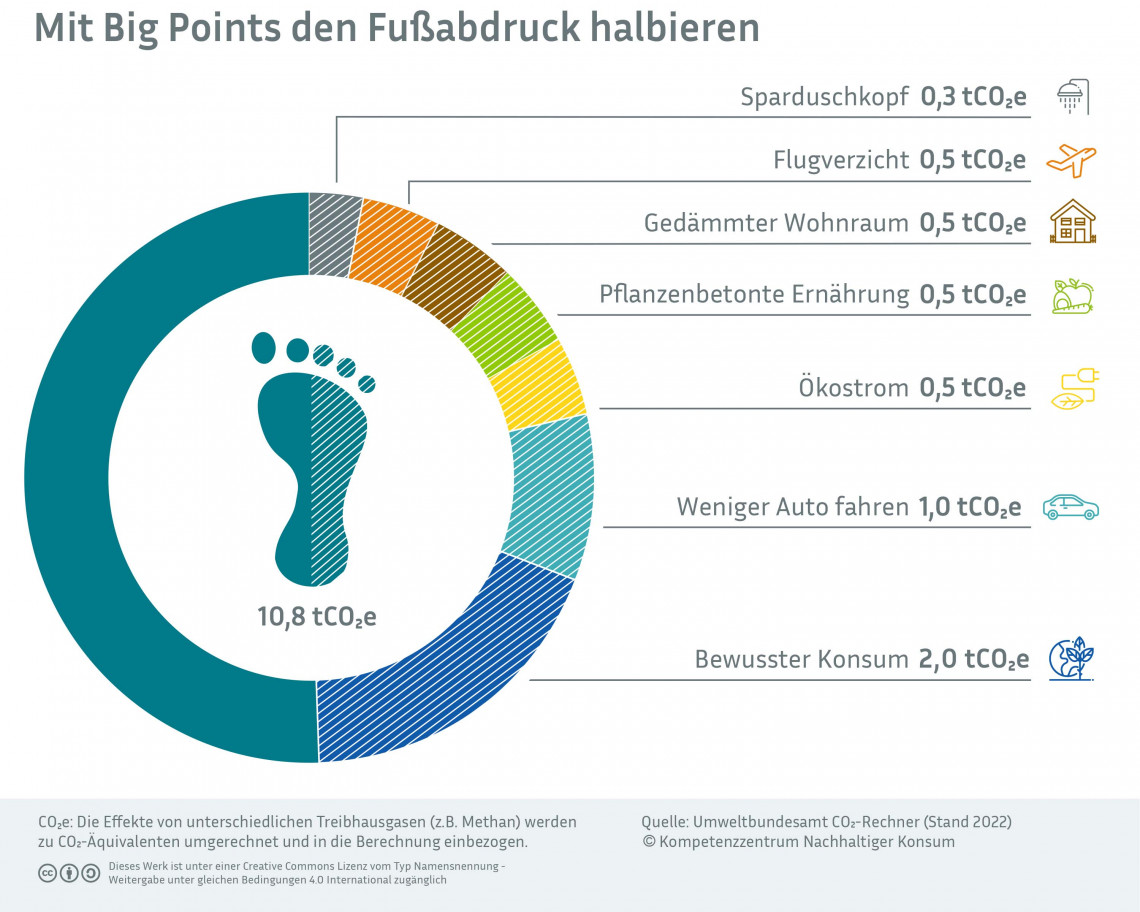 Tortendiagramm zu den 7 Big Points
