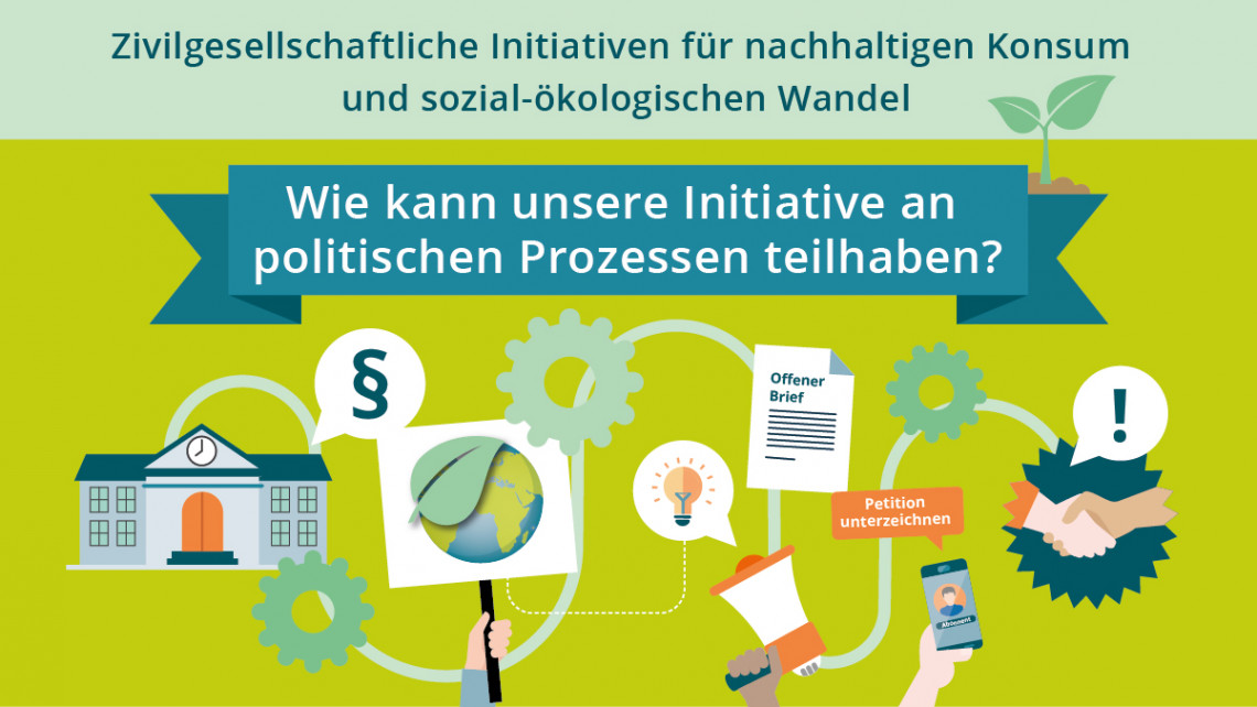 Teaser Infografiken nachhaltige Initiativen - Politische Prozesse