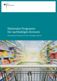 Cover: National Programme on Sustainable Consumption